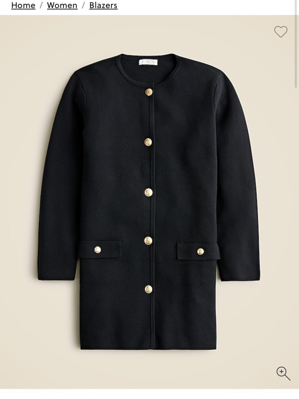 J. Crew Beige Crewneck Knit Cardigan